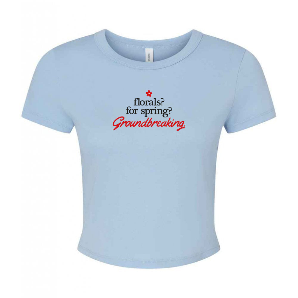 Groundbreaking Embroidered Micro Rib Baby Tee