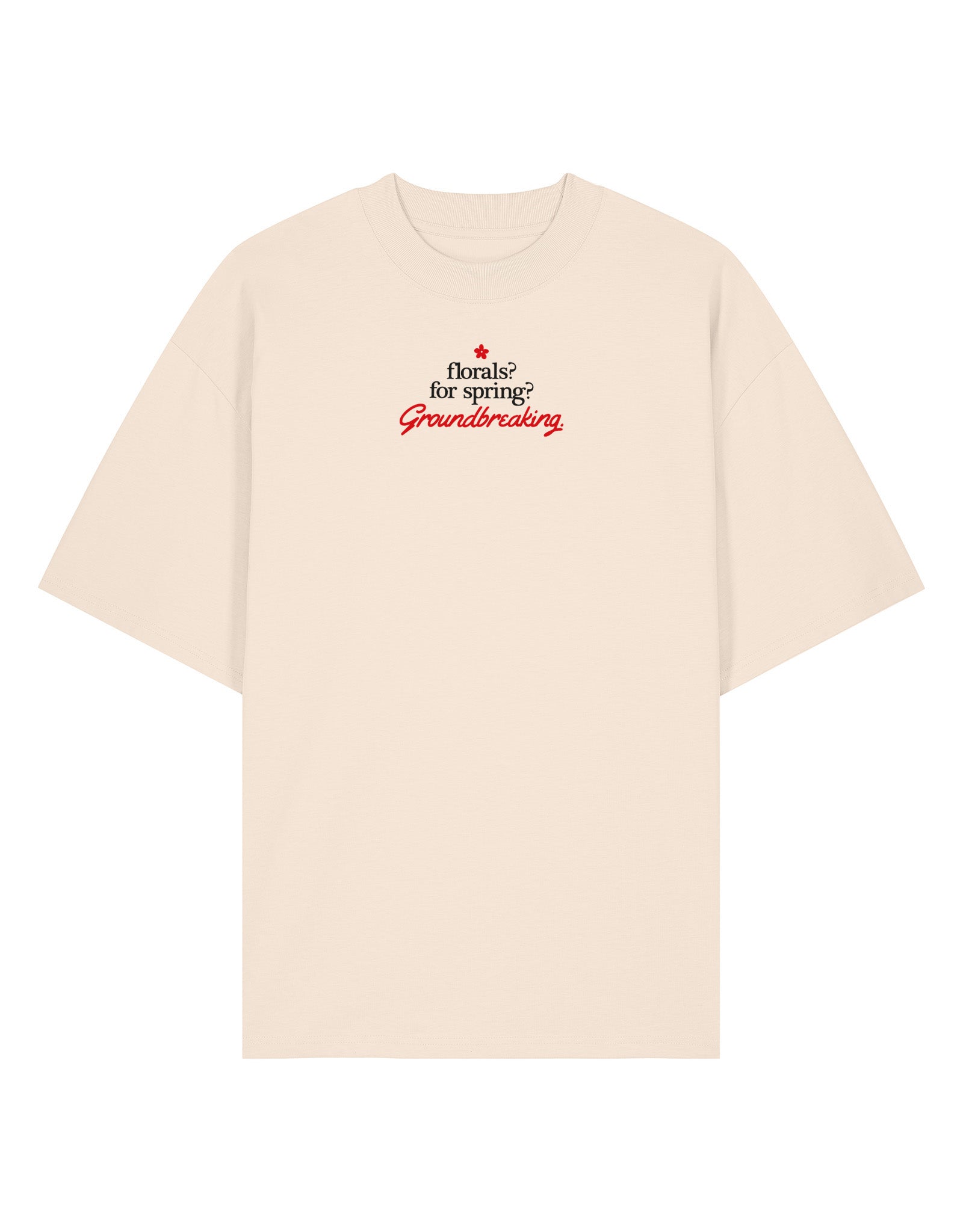 Groundbreaking Embroidered Oversized Organic Cotton T-Shirt