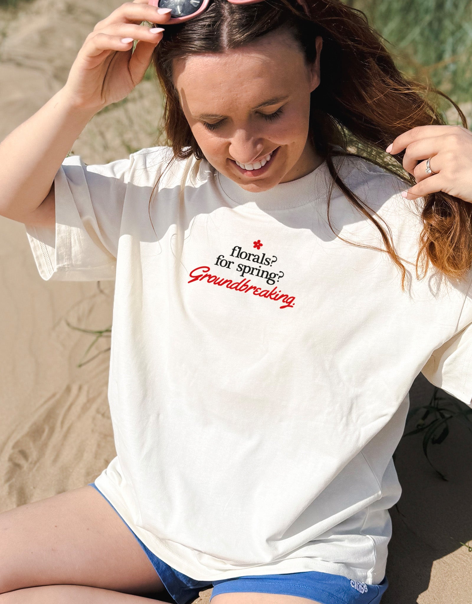 Groundbreaking Embroidered Oversized Organic Cotton T-Shirt