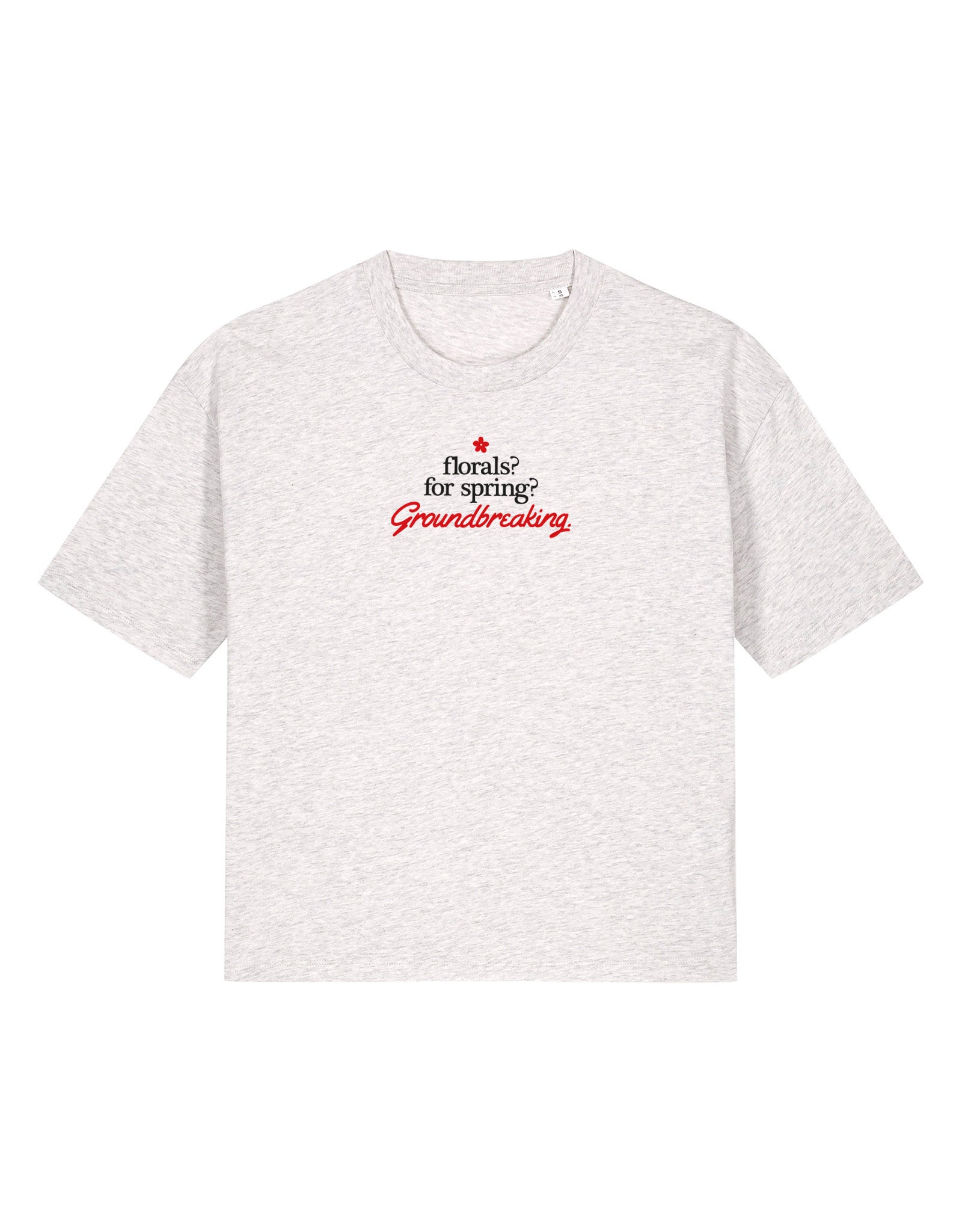 Groundbreaking Embroidered Boxy Organic Cotton Tee