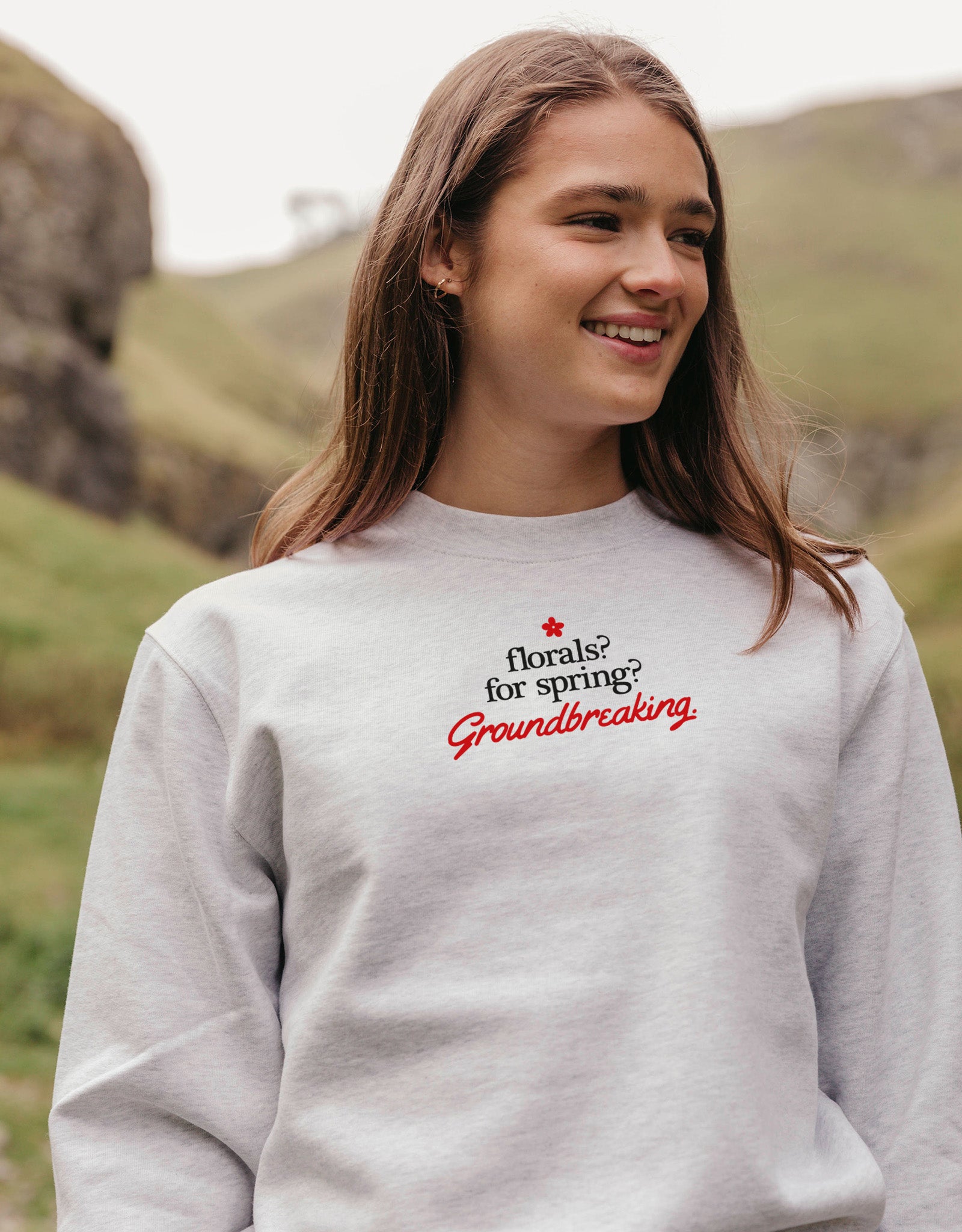 Groundbreaking Embroidered Organic Cotton Sweatshirt