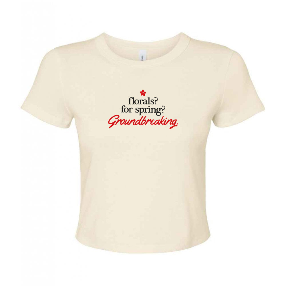 Groundbreaking Embroidered Micro Rib Baby Tee