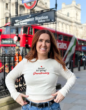 Groundbreaking Embroidered Micro Rib Long Sleeved Tee