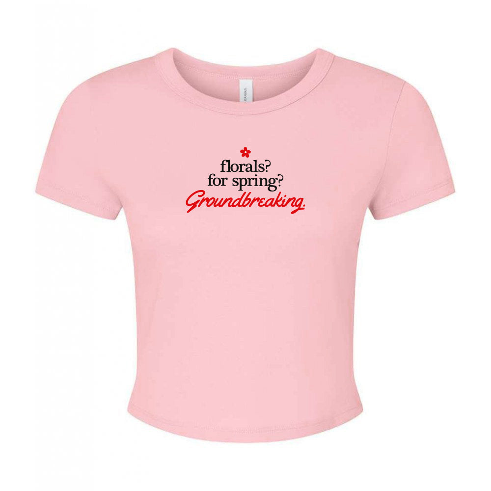 Groundbreaking Embroidered Micro Rib Baby Tee