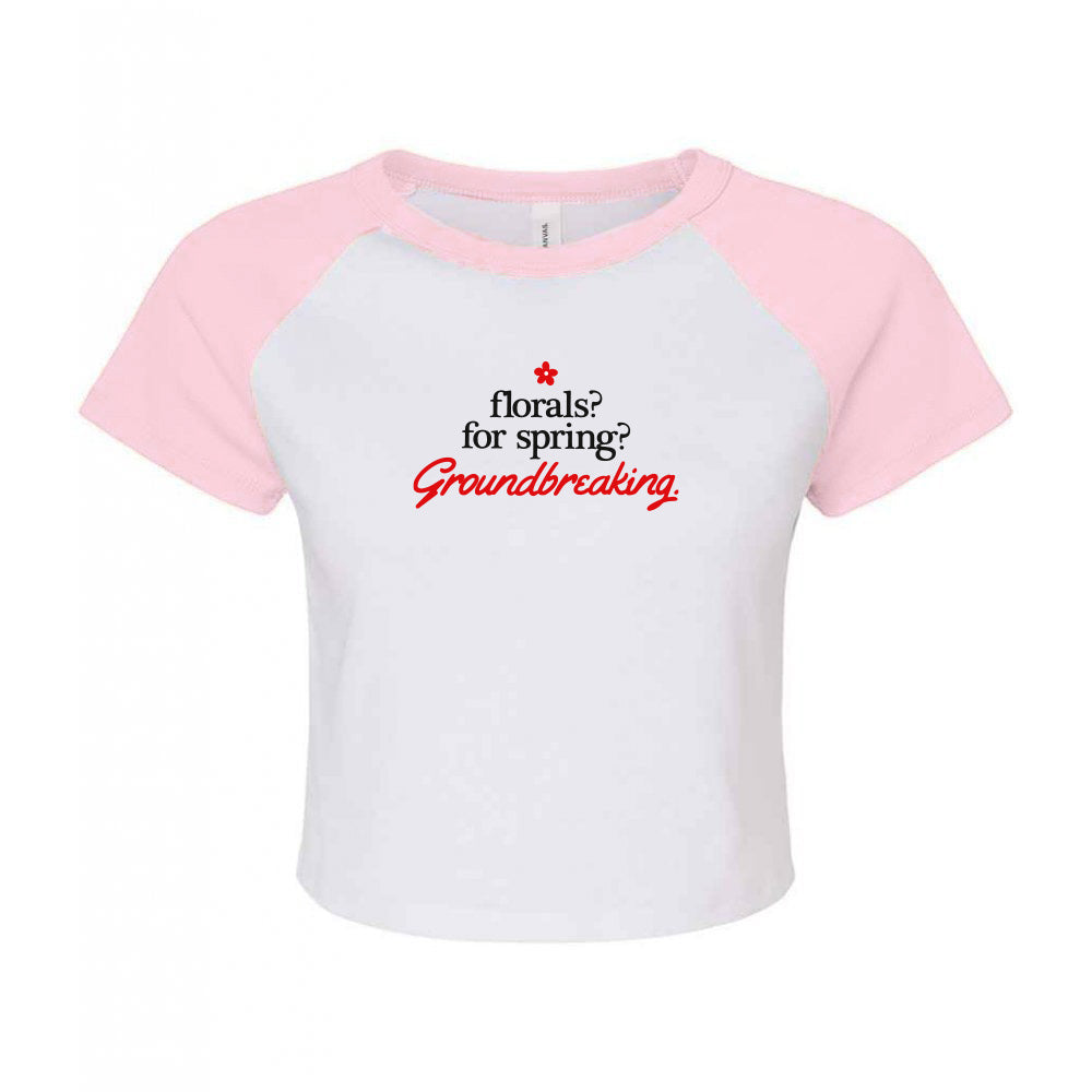 Groundbreaking Embroidered Micro Rib Baby Tee