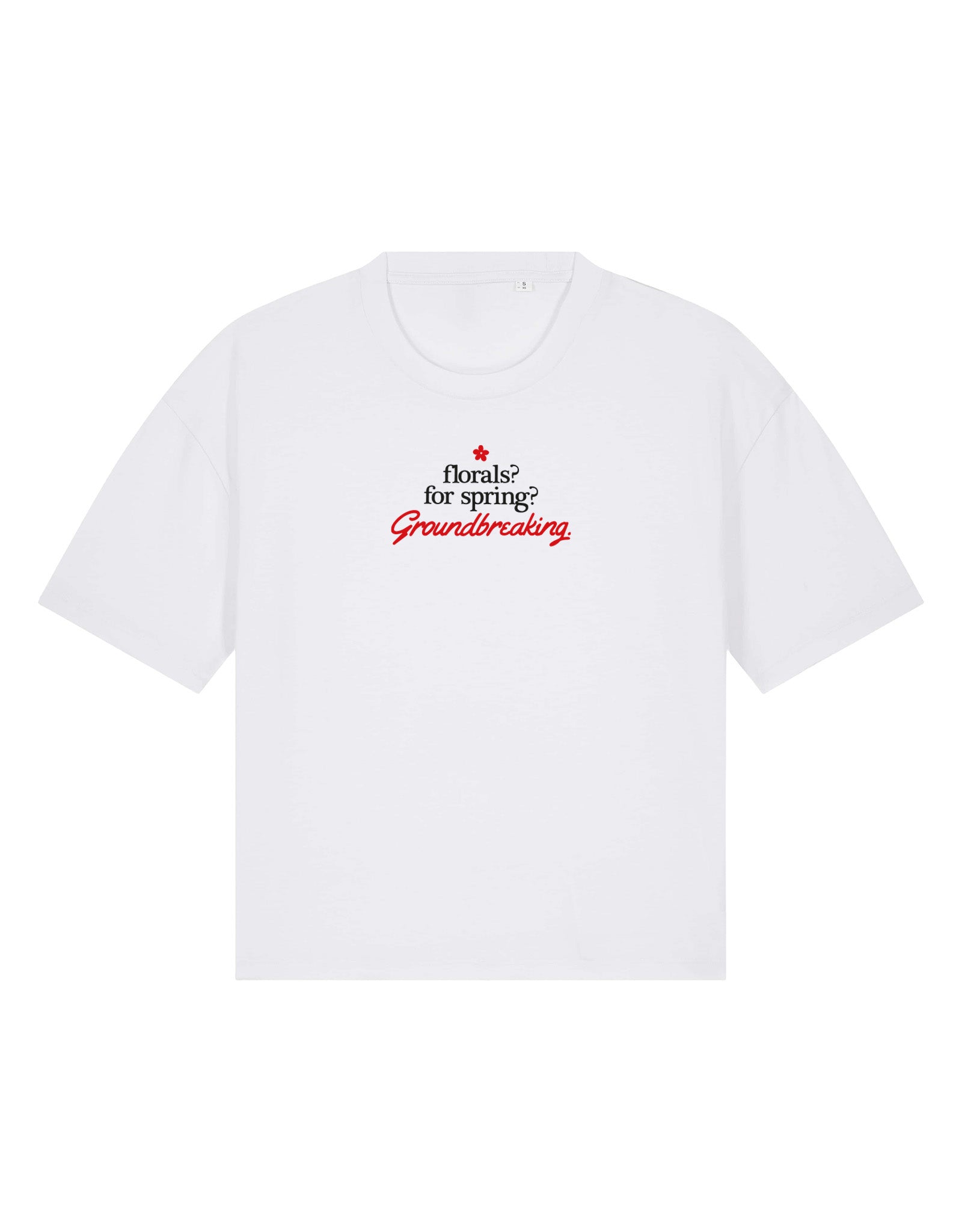 Groundbreaking Embroidered Boxy Organic Cotton Tee