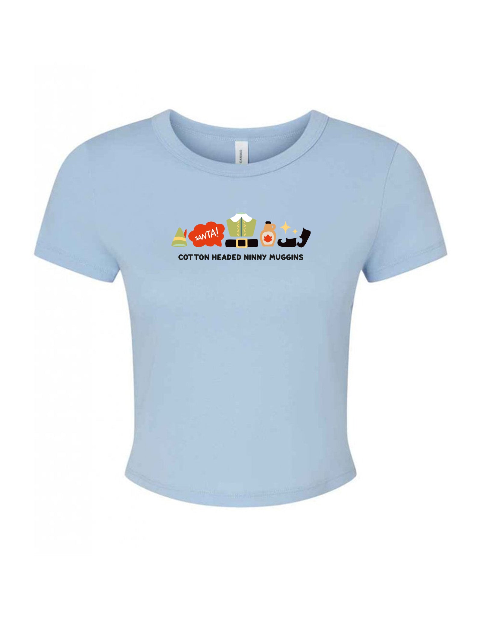 Elf Embroidered Micro Rib Baby Tee