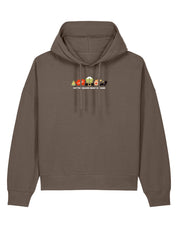Elf Embroidered Boxy Organic Cotton Hoodie