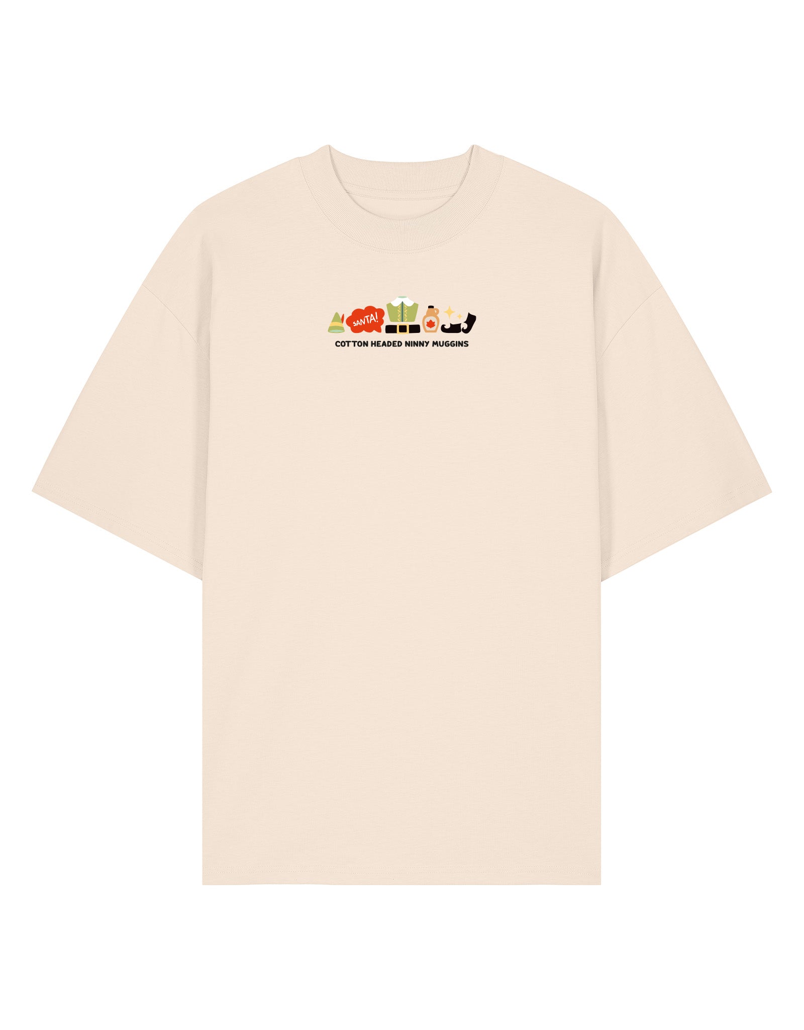 Elf Embroidered Oversized Organic Cotton Tee