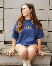 Elf Embroidered Oversized Organic Cotton Tee