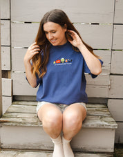 Elf Embroidered Oversized Organic Cotton Tee