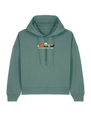 Elf Embroidered Boxy Organic Cotton Hoodie