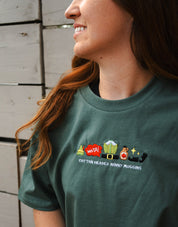 Elf Embroidered Boxy Organic Cotton Tee