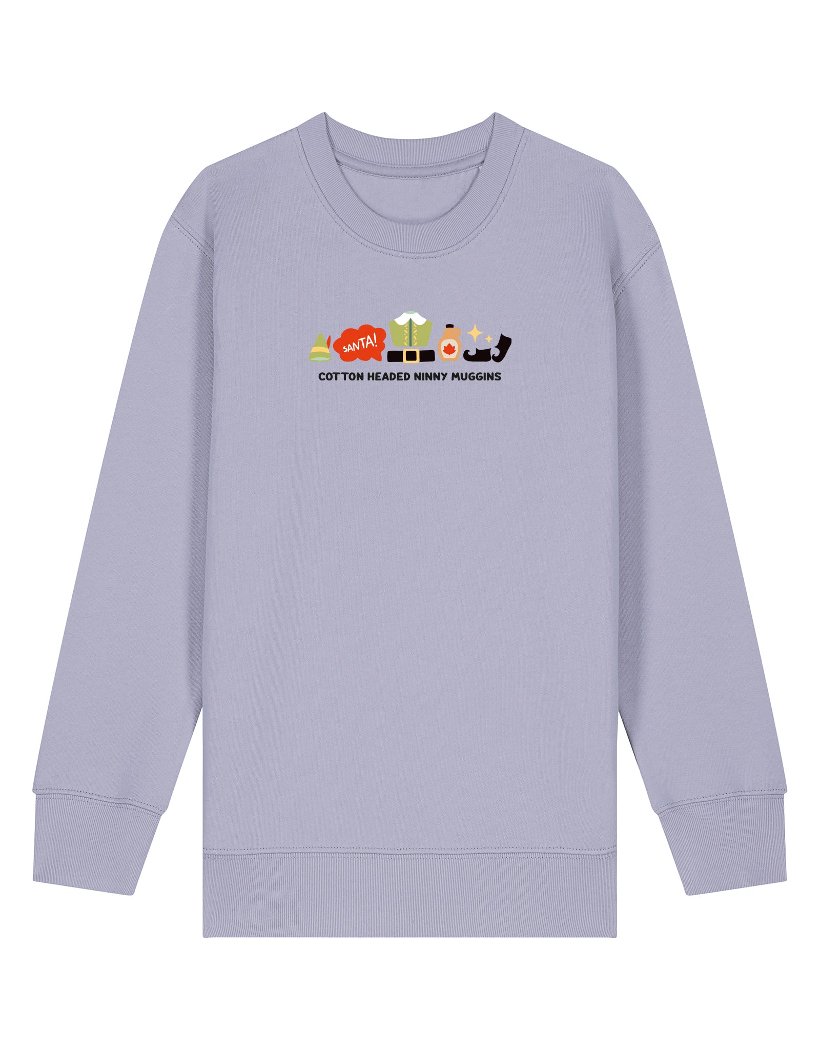 Elf Embroidered Organic Cotton Childrens Sweatshirt