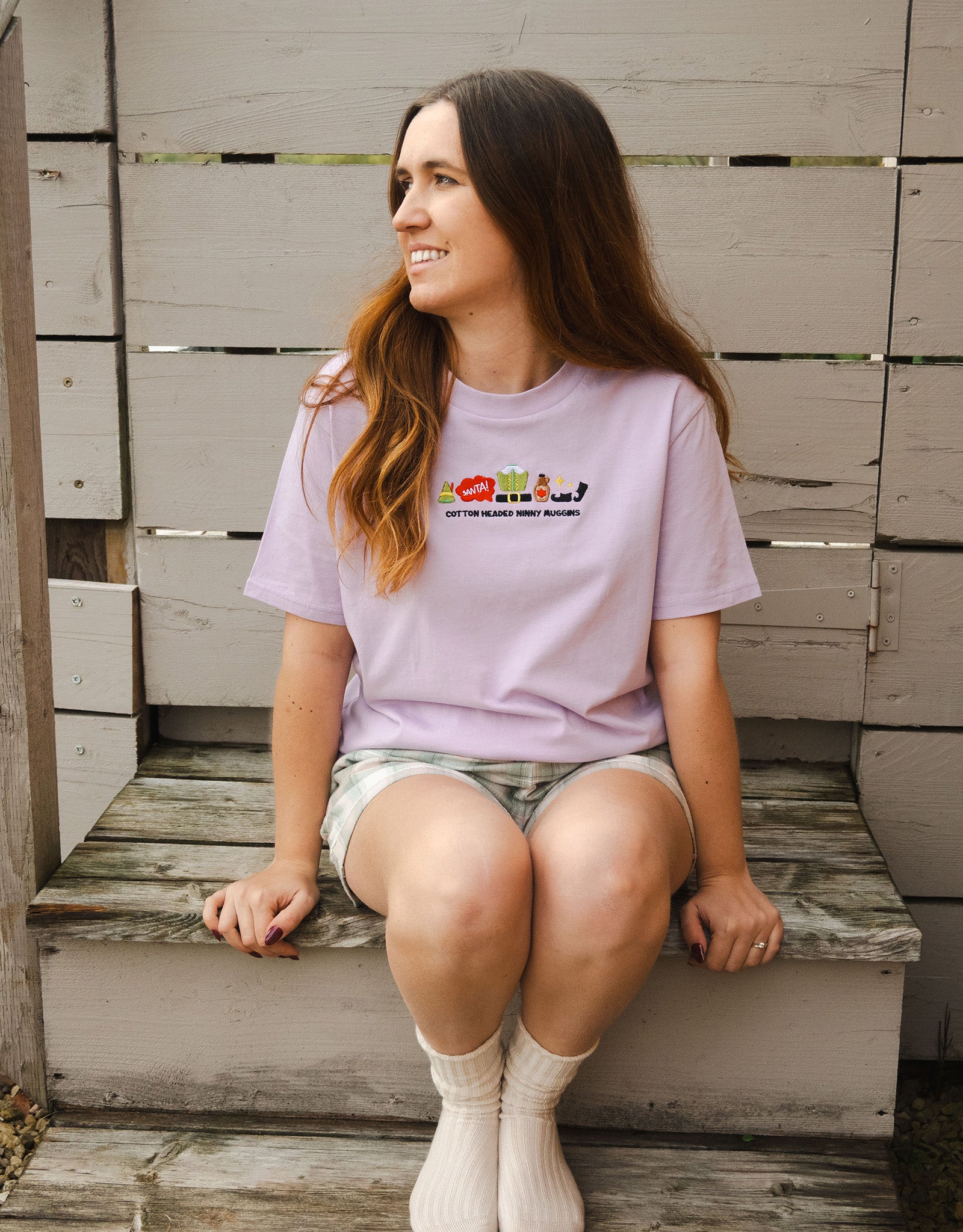 Elf Embroidered Organic Cotton T-Shirt