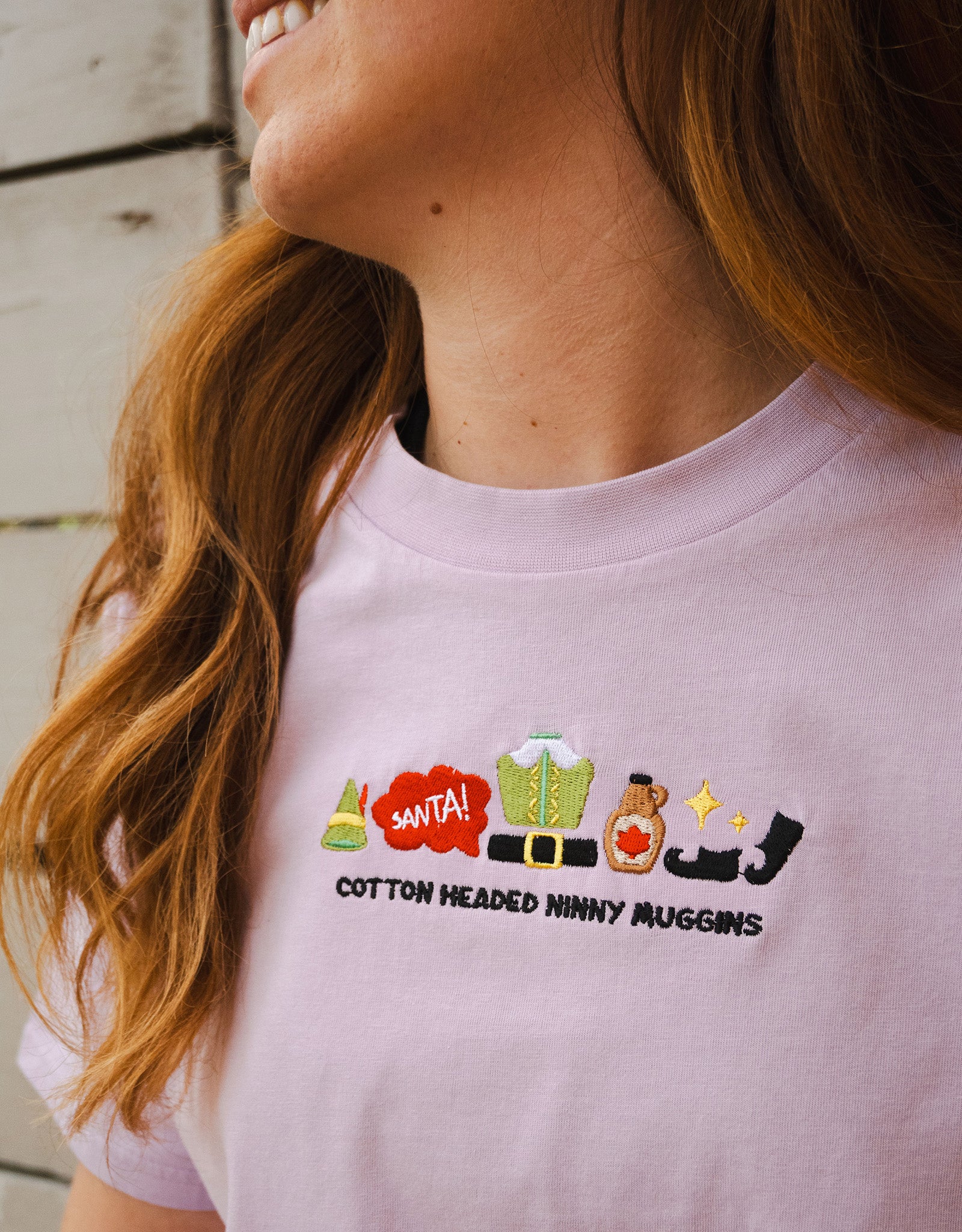 Elf Embroidered Organic Cotton T-Shirt