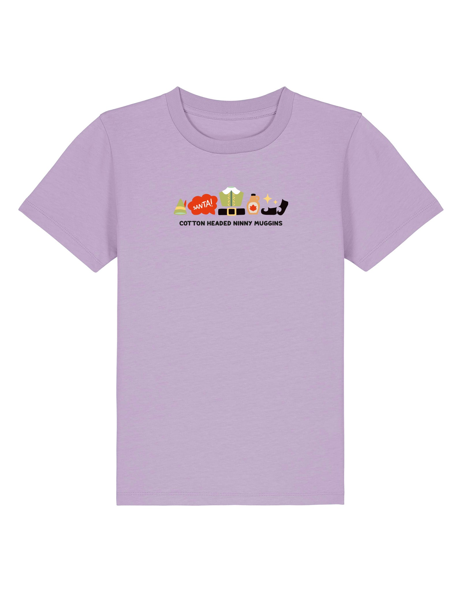 Elf Embroidered Organic Cotton Childrens T-Shirt