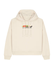 Elf Embroidered Boxy Organic Cotton Hoodie