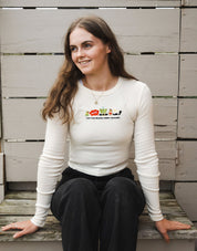 Elf Embroidered Micro Rib Long Sleeved Tee