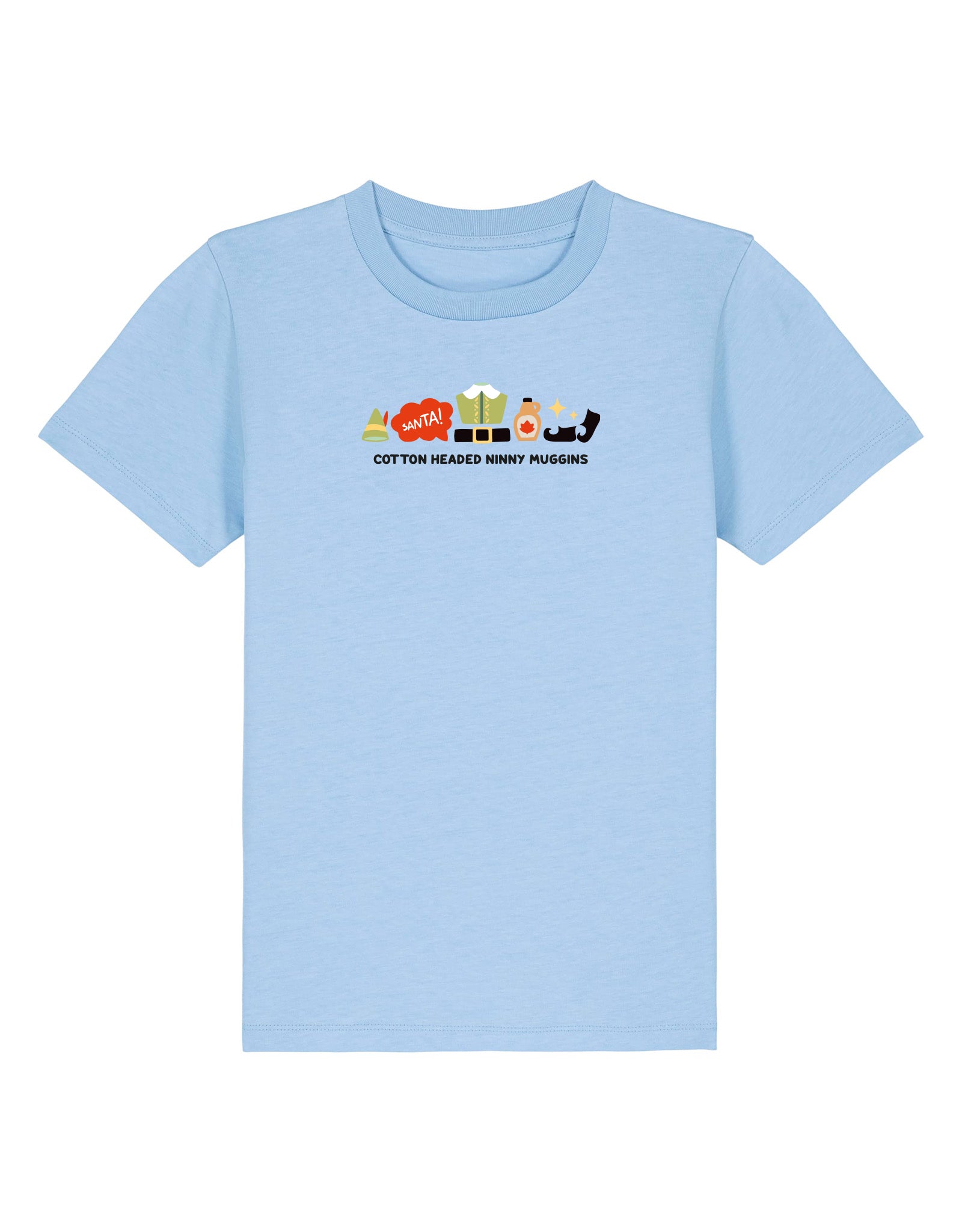 Elf Embroidered Organic Cotton Childrens T-Shirt