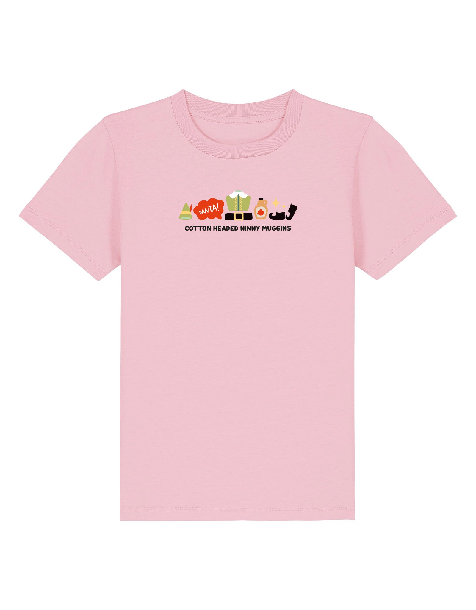 Elf Embroidered Organic Cotton Childrens T-Shirt