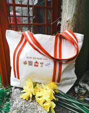 Autumn Era Embroidered Boat Bag