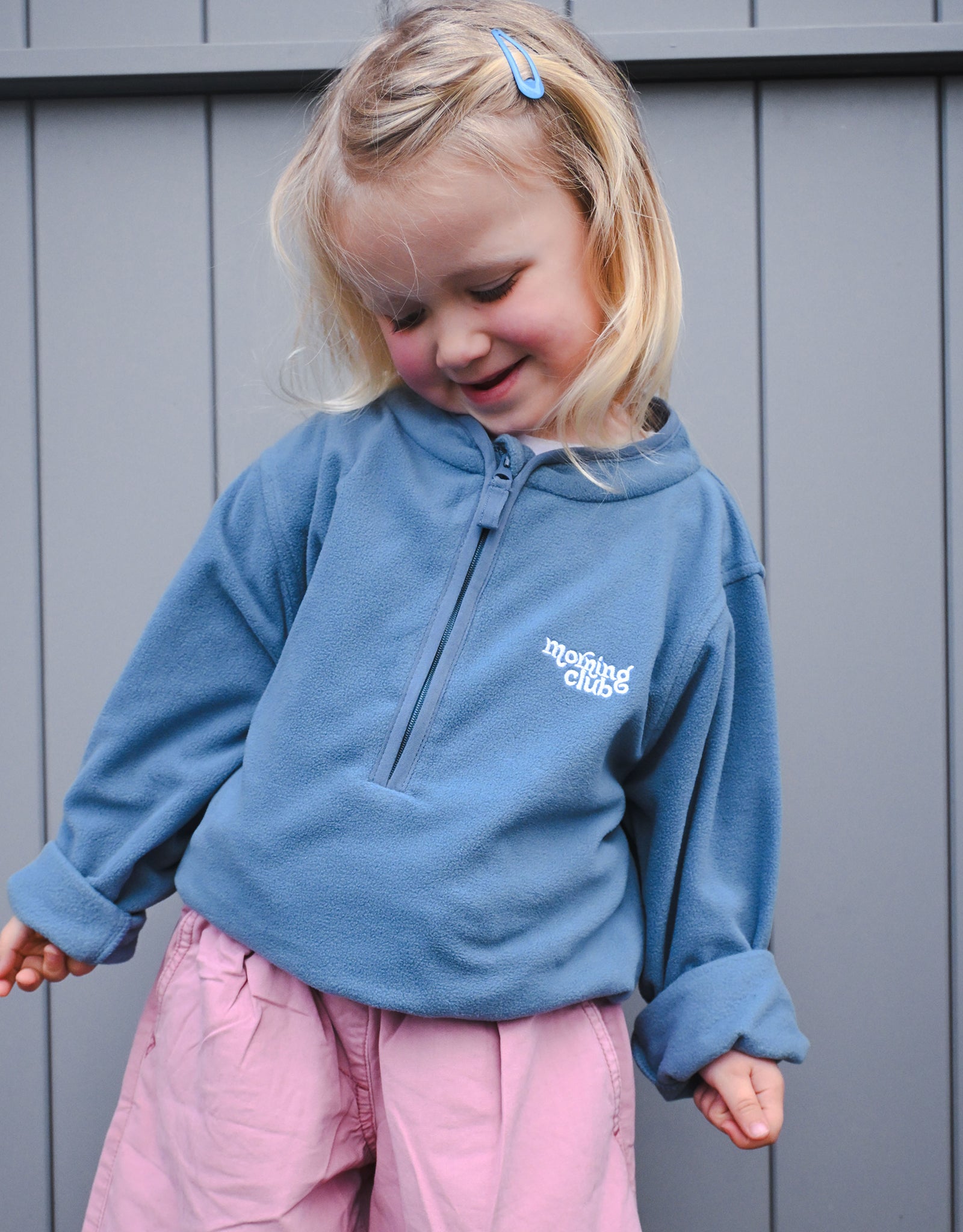 Essential Recycled Polyester Half Zip Childrens Micro Fleece