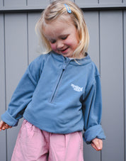 Essential Recycled Polyester Half Zip Childrens Micro Fleece