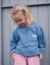 Essential Recycled Polyester Half Zip Childrens Micro Fleece