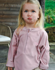 Essential Recycled Polyester Half Zip Childrens Micro Fleece