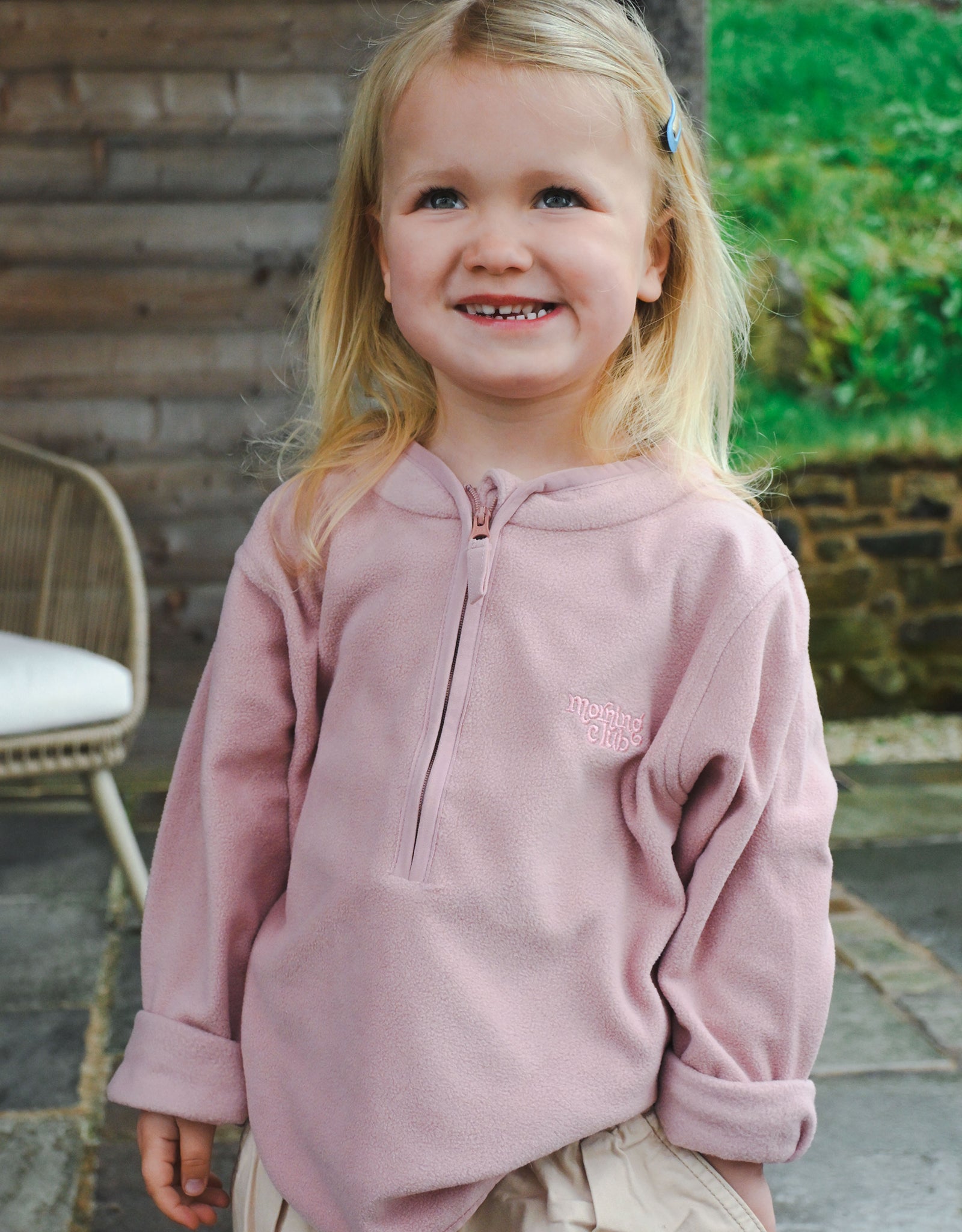 Essential Recycled Polyester Half Zip Childrens Micro Fleece