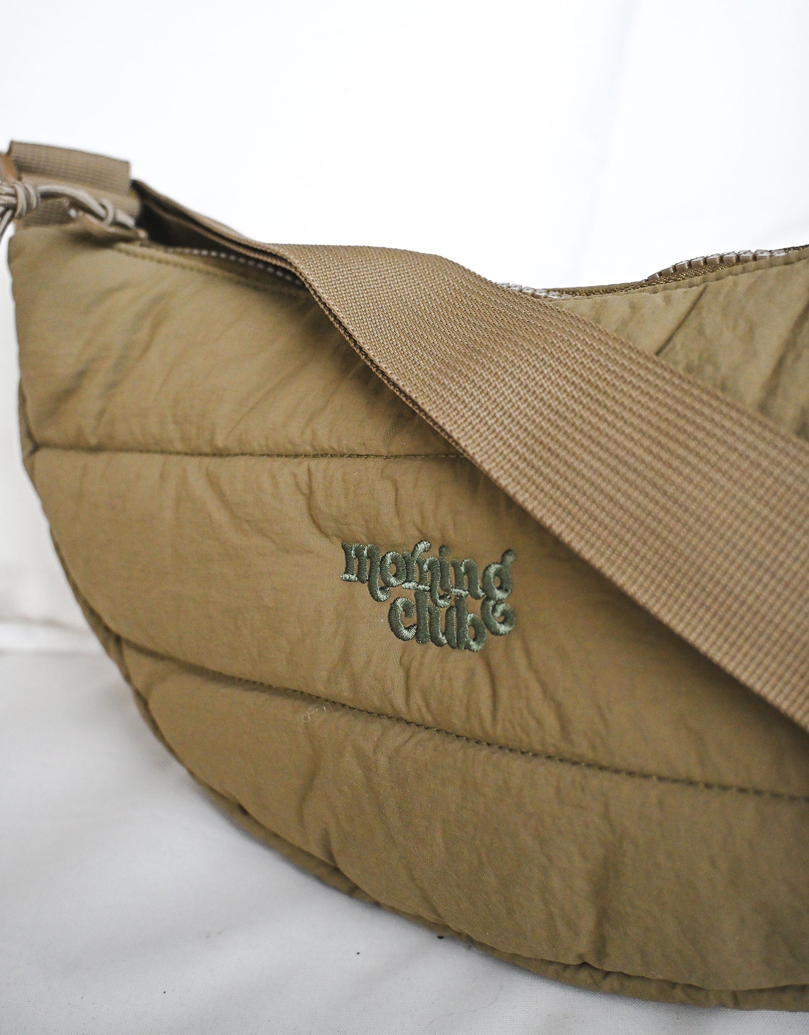 Essentials Recycled Nylon Quilted Cross Body Bag
