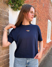 Essentials Embroidered Boxy Organic Cotton Tee