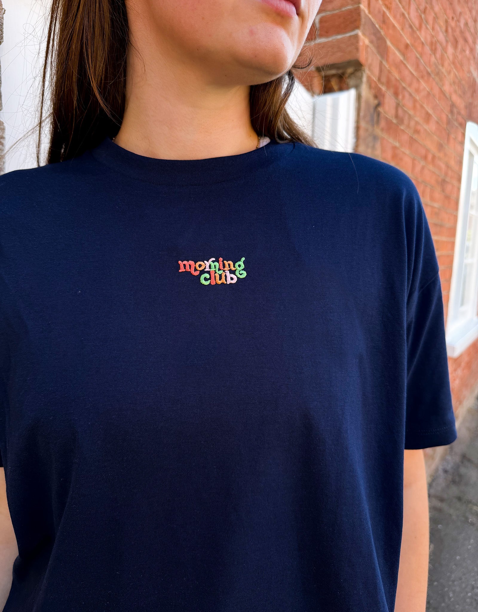 Essentials Embroidered Boxy Organic Cotton Tee