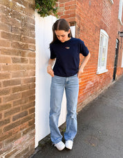 Essentials Embroidered Boxy Organic Cotton Tee