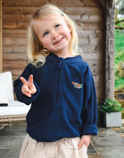 Essential Recycled Polyester Half Zip Childrens Micro Fleece