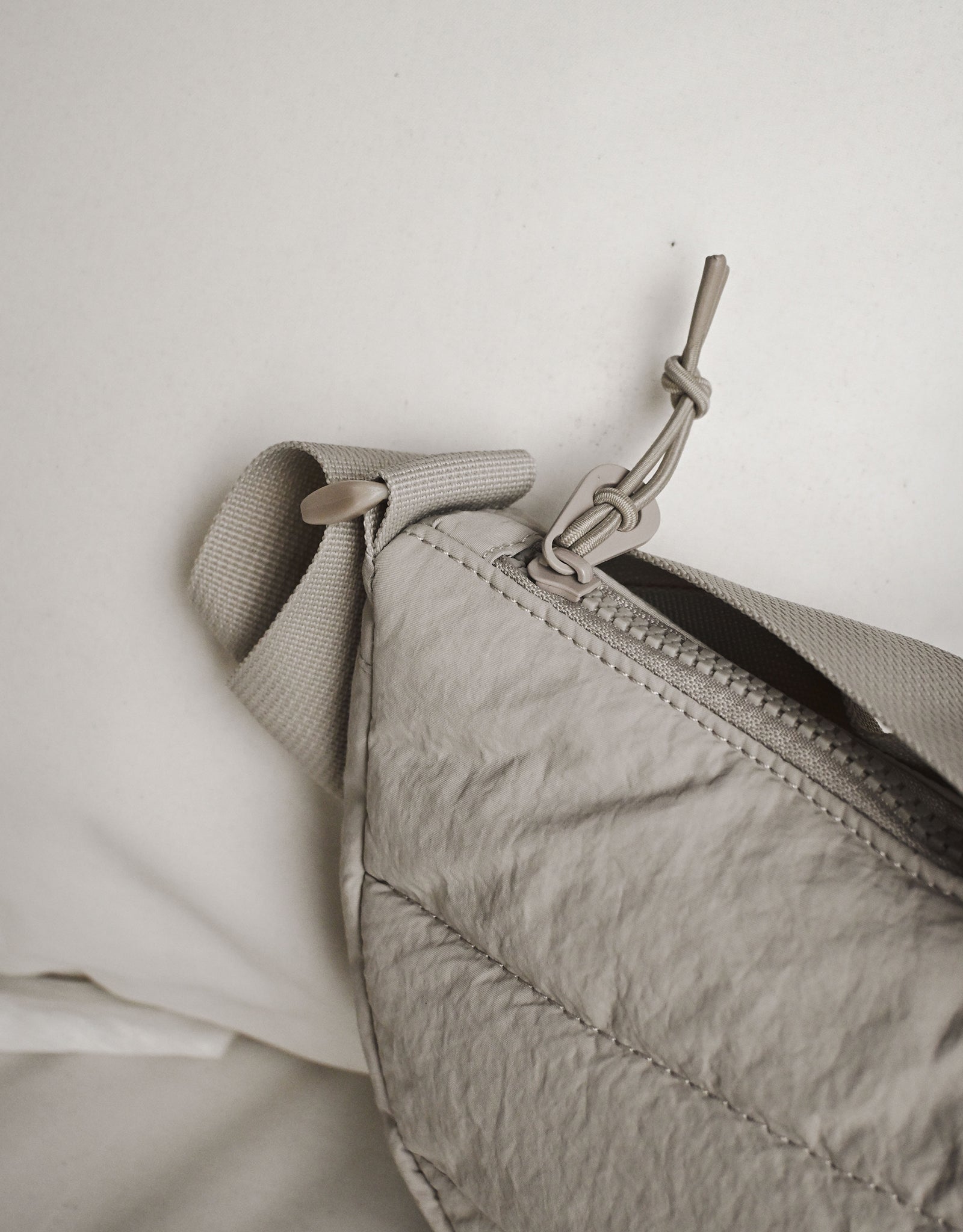 Essentials Recycled Nylon Quilted Cross Body Bag