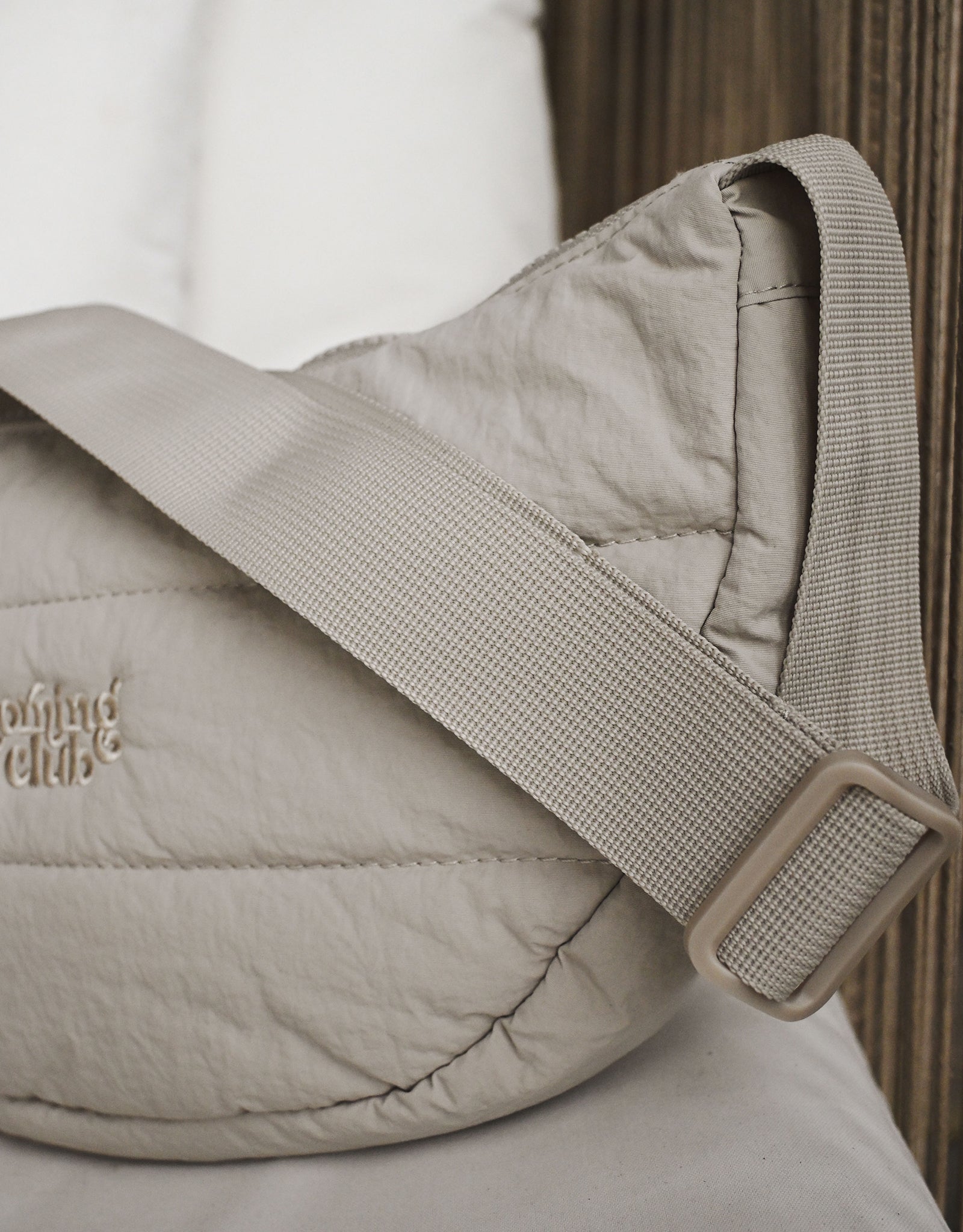 Essentials Recycled Nylon Quilted Cross Body Bag