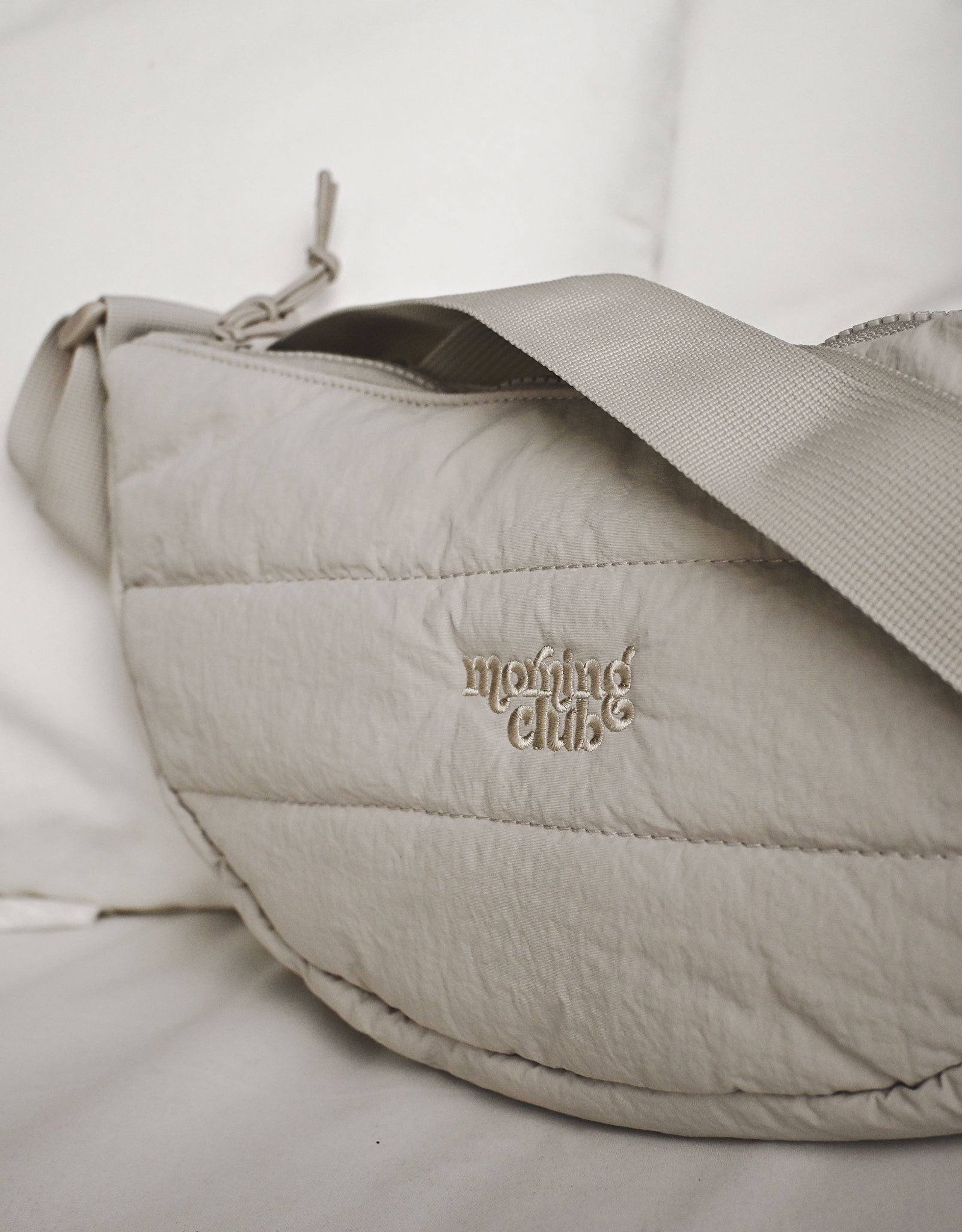 Essentials Recycled Nylon Quilted Cross Body Bag