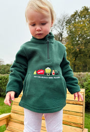 Elf Embroidered Recycled Polyester Quarter Zip Childrens Fleece
