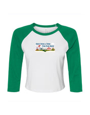 Far Far Away Embroidered Micro Rib 3/4 Sleeve Tee