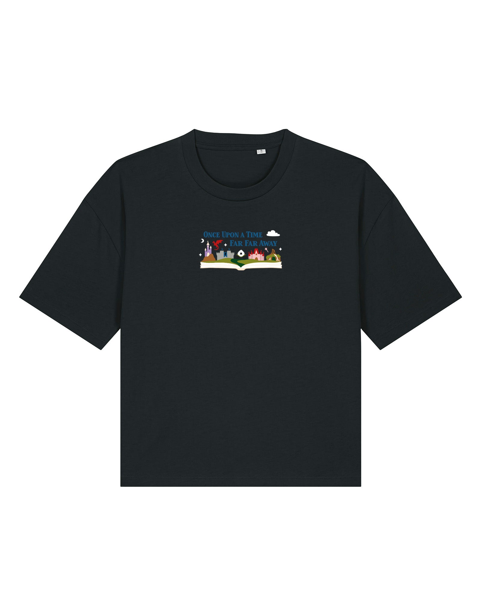 Far Far Away Embroidered Boxy Organic Cotton Tee