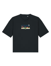 Far Far Away Embroidered Boxy Organic Cotton Tee