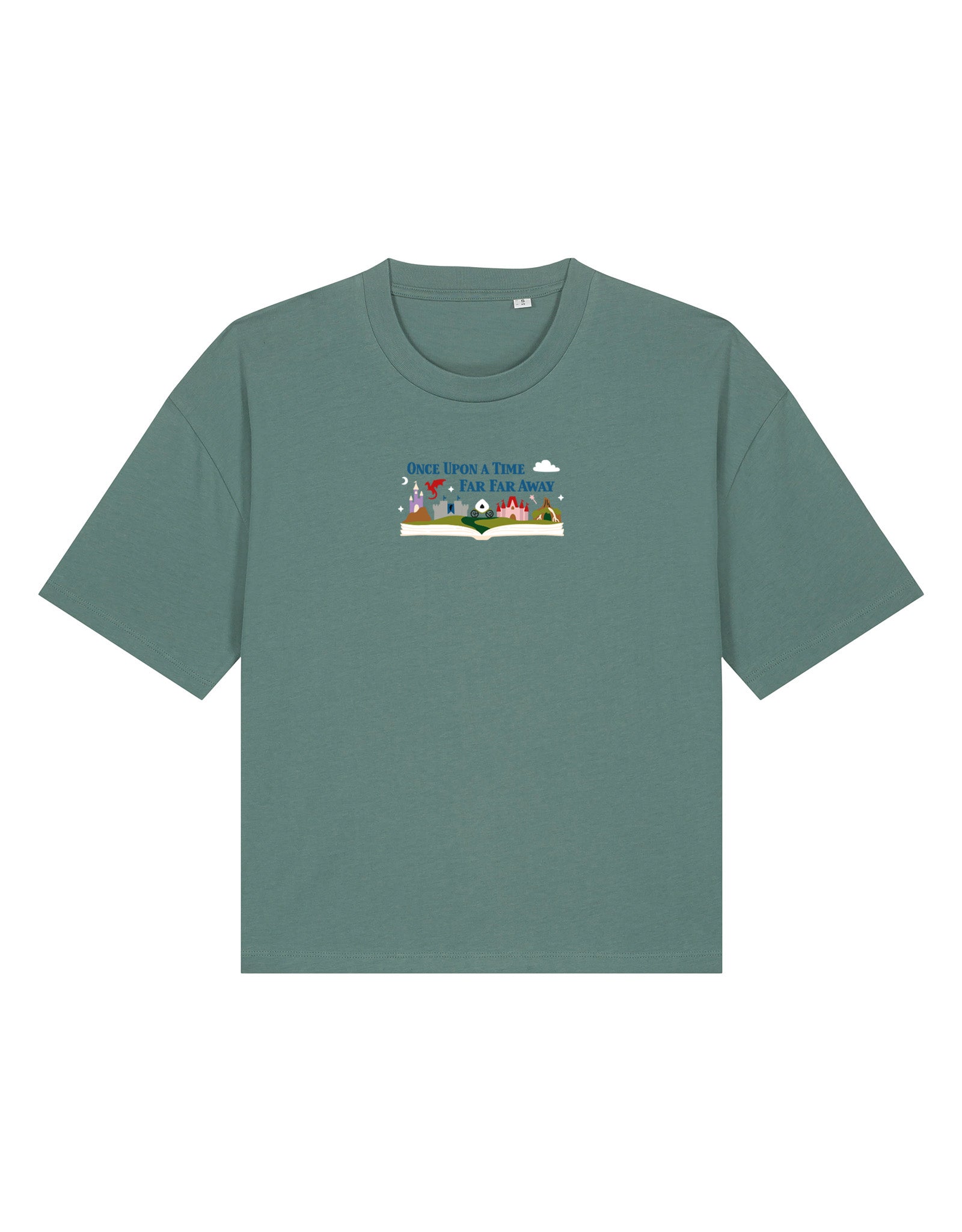 Far Far Away Embroidered Boxy Organic Cotton Tee
