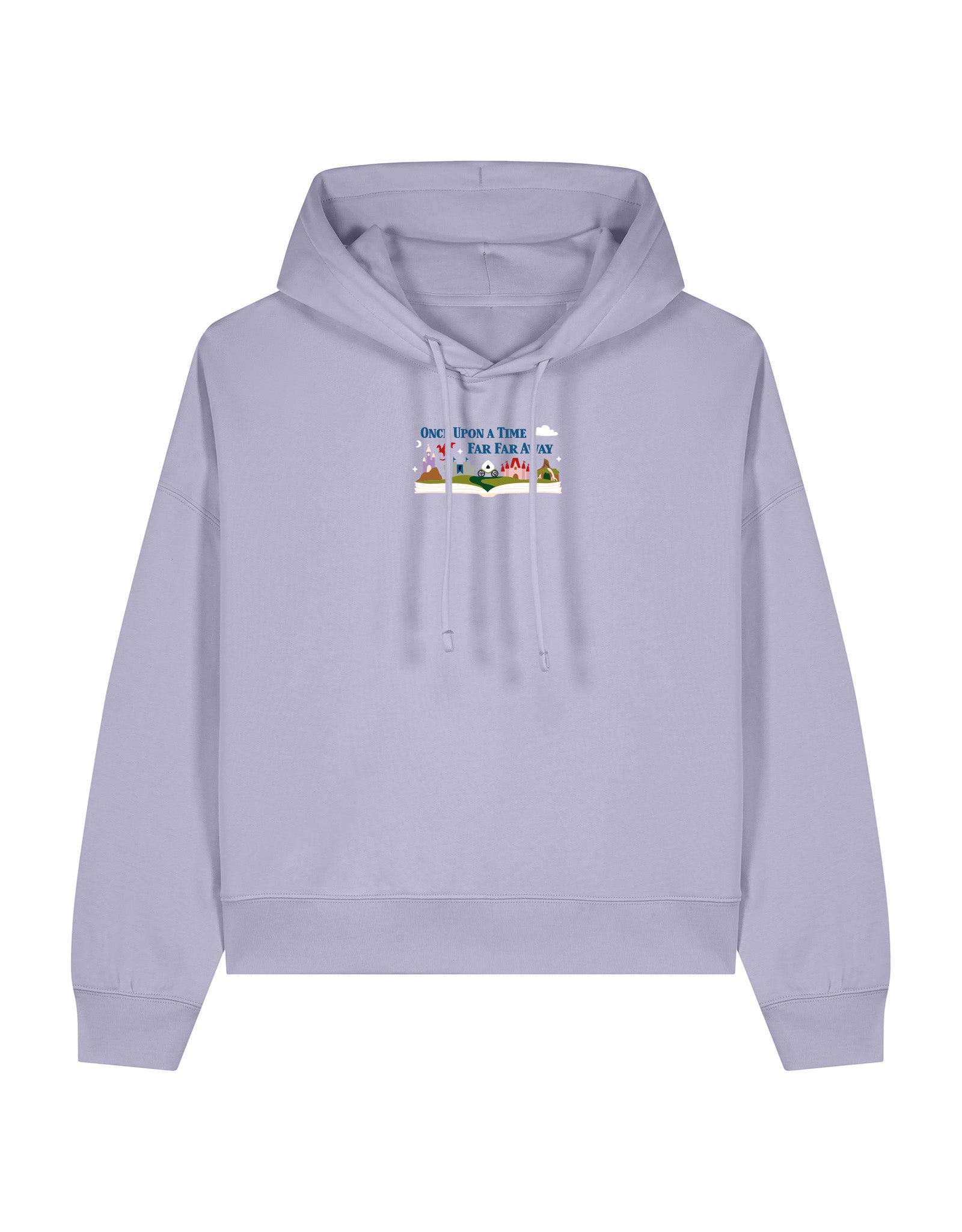 Far Far Away Embroidered Boxy Organic Cotton Hoodie