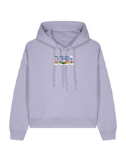 Far Far Away Embroidered Boxy Organic Cotton Hoodie