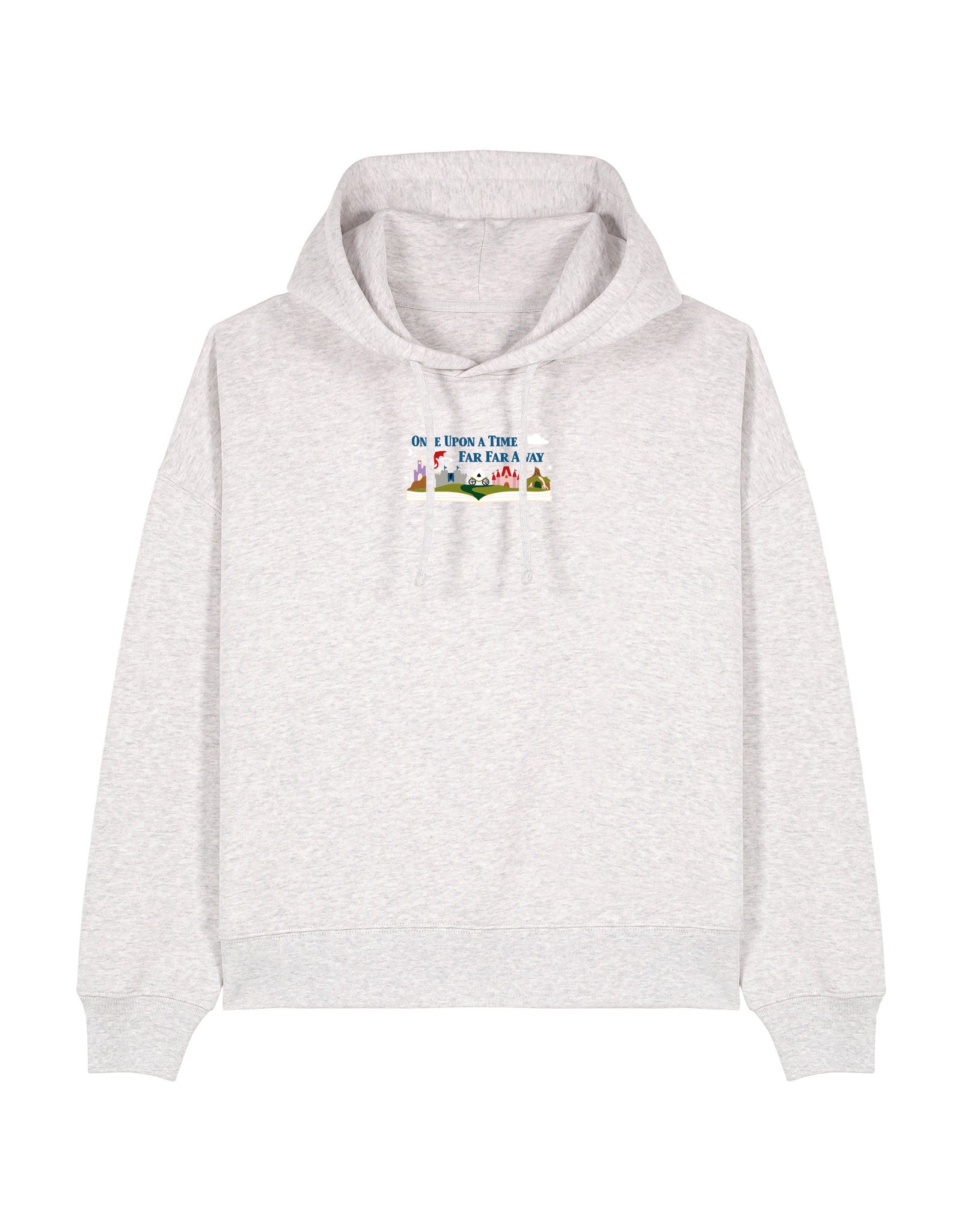 Far Far Away Embroidered Boxy Organic Cotton Hoodie
