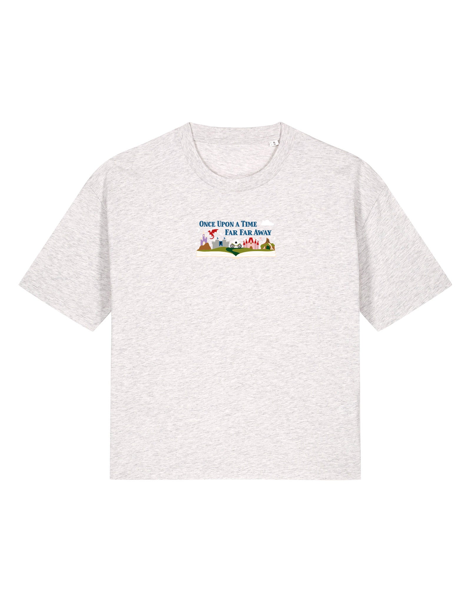 Far Far Away Embroidered Boxy Organic Cotton Tee