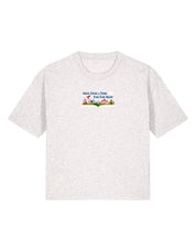 Far Far Away Embroidered Boxy Organic Cotton Tee
