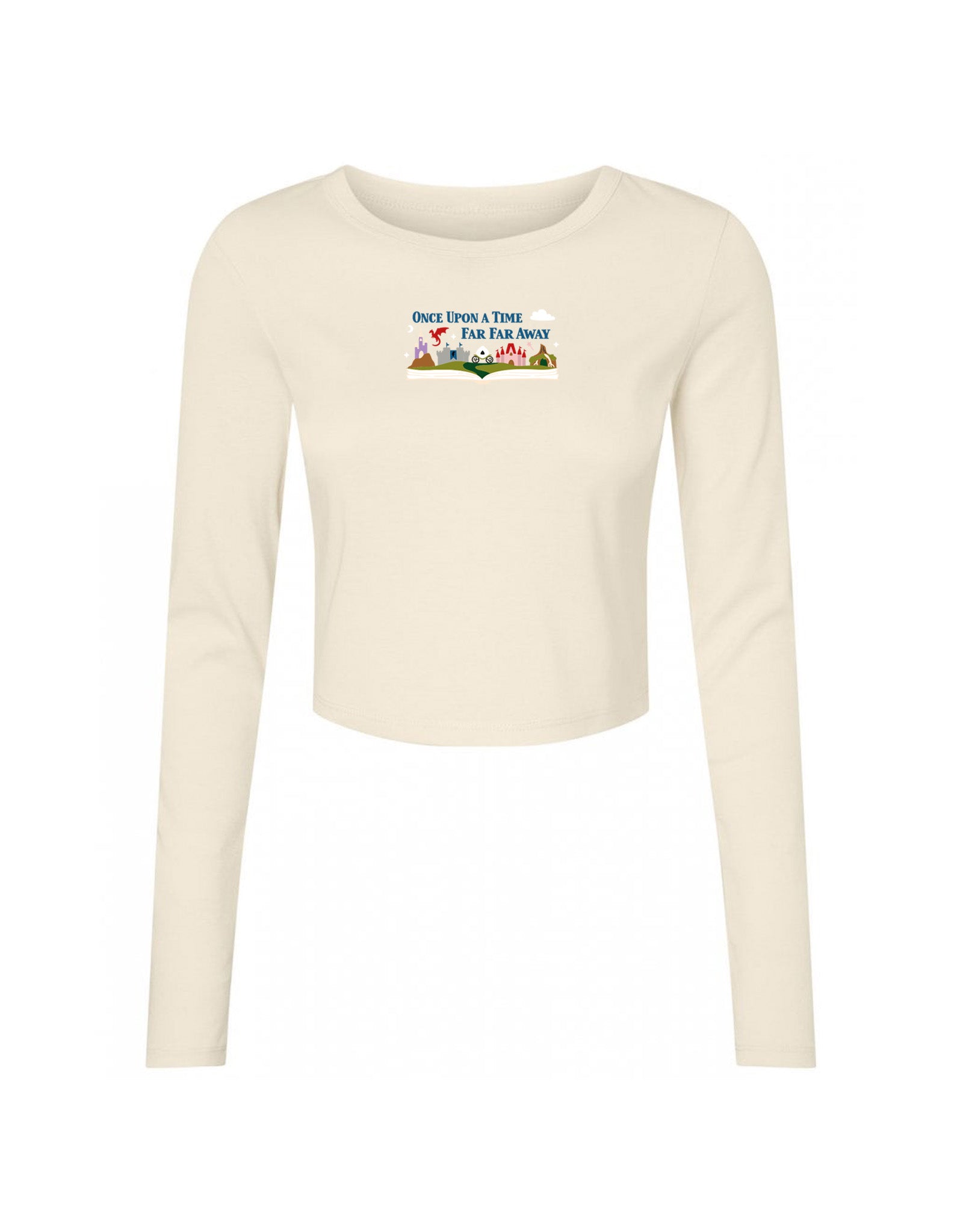Far Far Away Embroidered Micro Rib Long Sleeved Tee